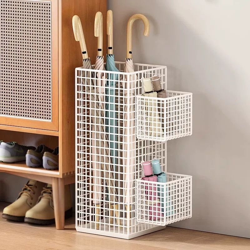 雨伞收纳架伞桶家用门口放伞神器挂伞收纳桶沥水入户伞架置物架子