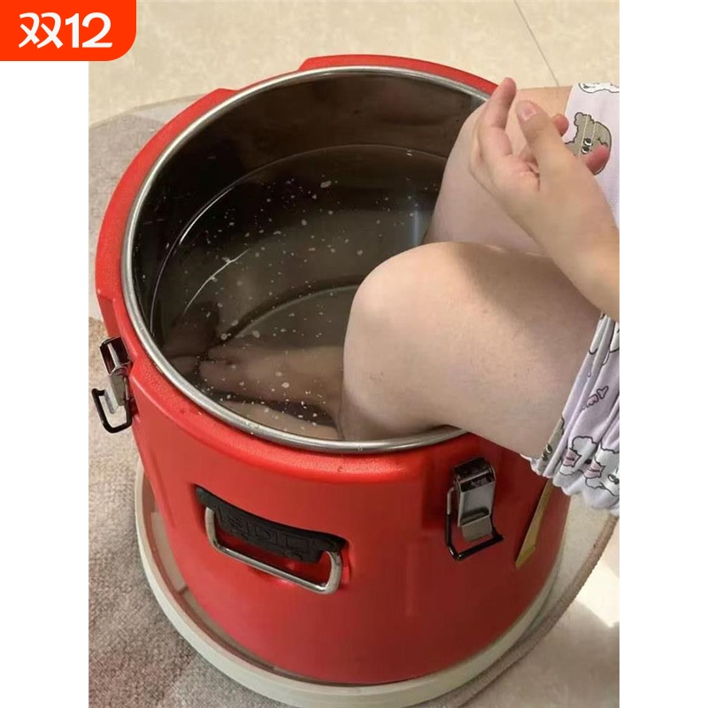 麦当劳HelloKitty养生泡脚桶家用双人足疗高深保温桶过膝洗脚盆子