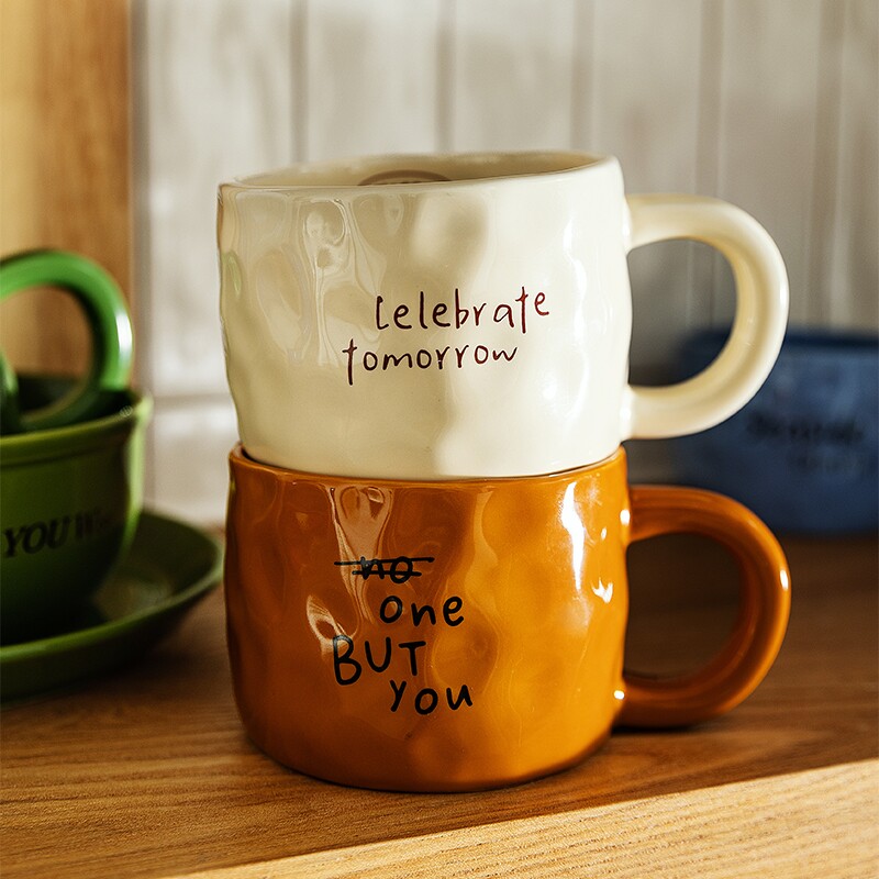 摩登主妇Mellow咖啡杯家用早餐杯马克杯陶瓷杯子生日礼物情侣水