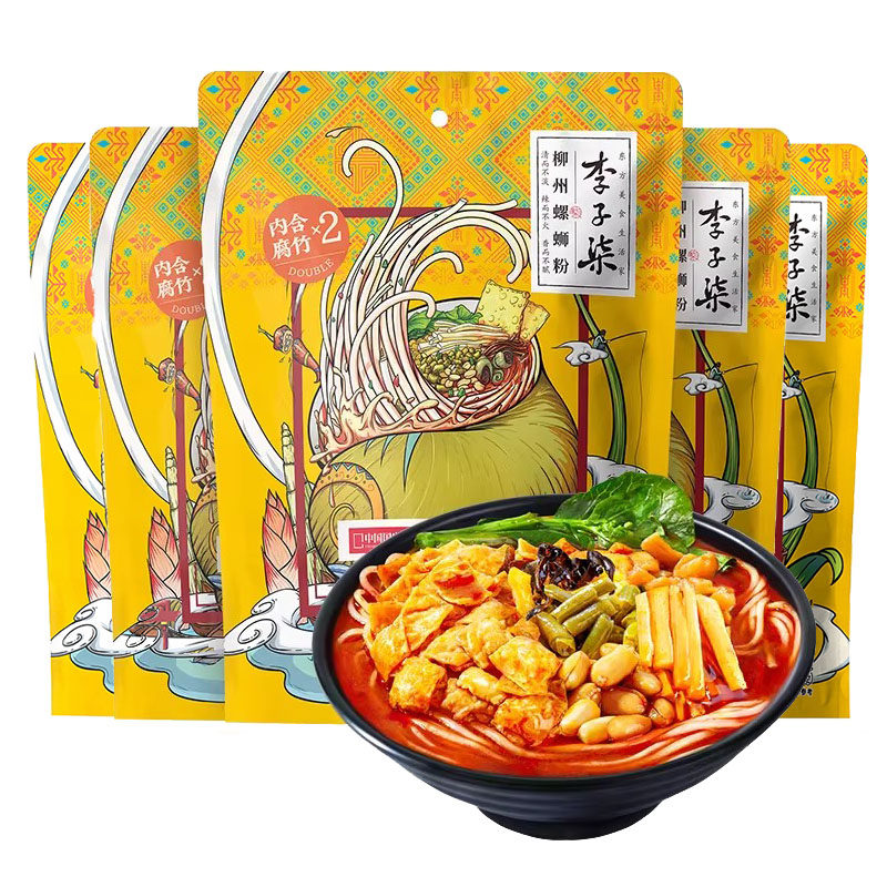 李子柒柳州螺蛳粉心动包288g*5袋 正宗袋装米线方便速食螺丝粉,粮油调味/速食/干货/烘焙,螺蛳粉,淘宝优惠券,粉丝福利购,淘宝优惠卷