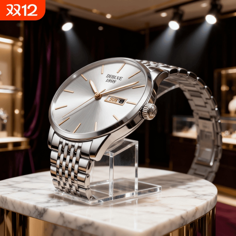 瑞士同款青少年初高中学生手表男款简约潮流全自动机械防水石英表