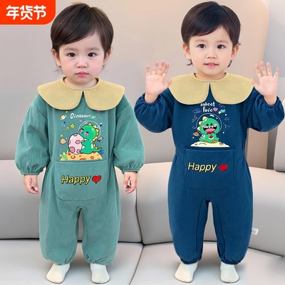 宝宝连体罩衣爬爬服宝宝