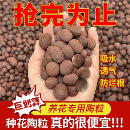 陶粒垫底养花专用多肉营养土花盆回填鱼缸水培铺面火山石颗粒种花