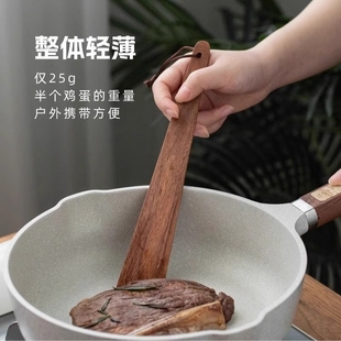 户外便携木质锅铲不粘锅木铲短把锅铲木柄把婴儿宝宝辅食铲勺小号