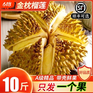 正宗泰国进口金枕榴莲甜蜜糯香树熟榴莲核小肉厚整箱顺丰包邮