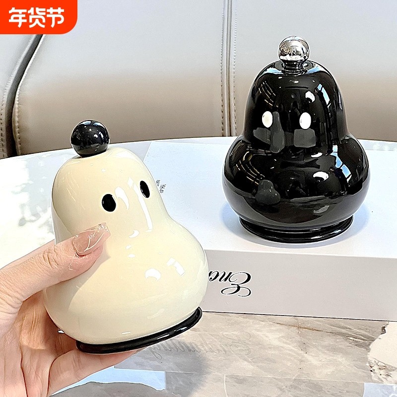 陶瓷牙签盒家用高档牙签筒剔牙线罐个性创意轻奢高颜值棉签收纳盒,收纳整理,牙签盒,淘宝优惠券,粉丝福利购,淘宝优惠卷