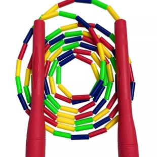 程式跳无限硬竹节绳中小学比赛训练花样表演儿童成人健身珠节跳绳