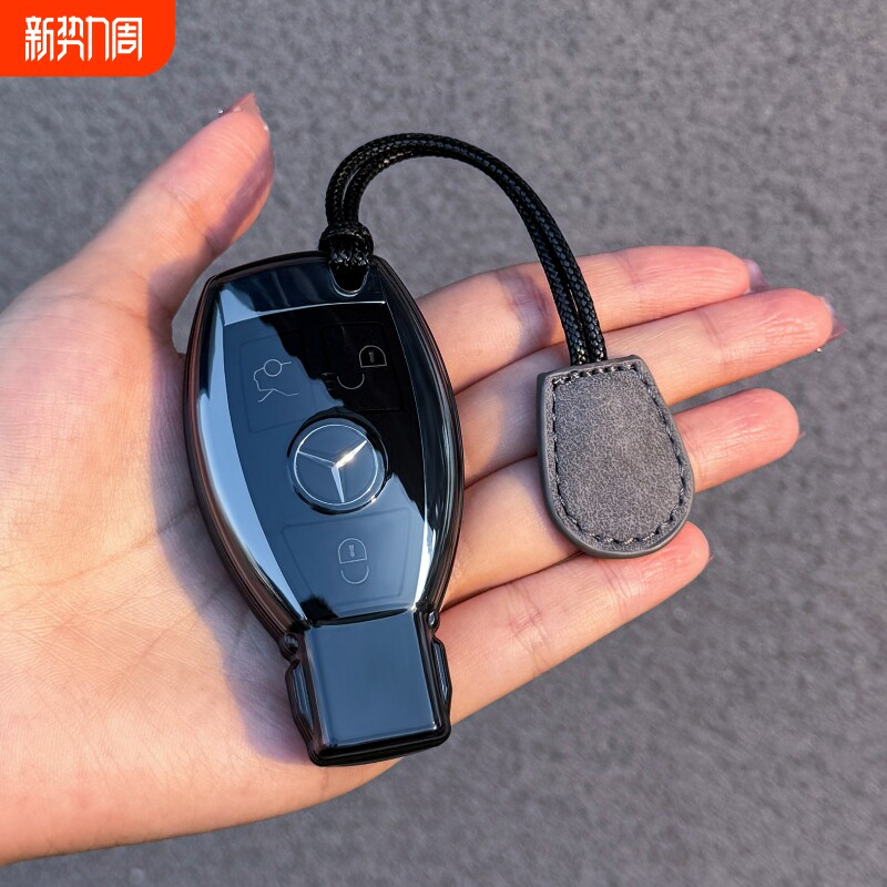 奔驰威霆钥匙套V级S级CLA透明E级车扣老款C级GLE外壳包R级
