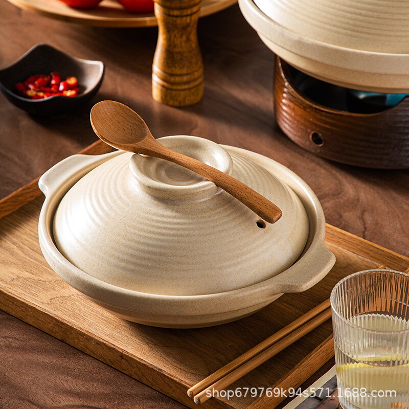 苏泊尔粗陶耐热砂锅浅锅煲仔饭锅煲浅口锅干锅酒精炉加热锅酒店餐