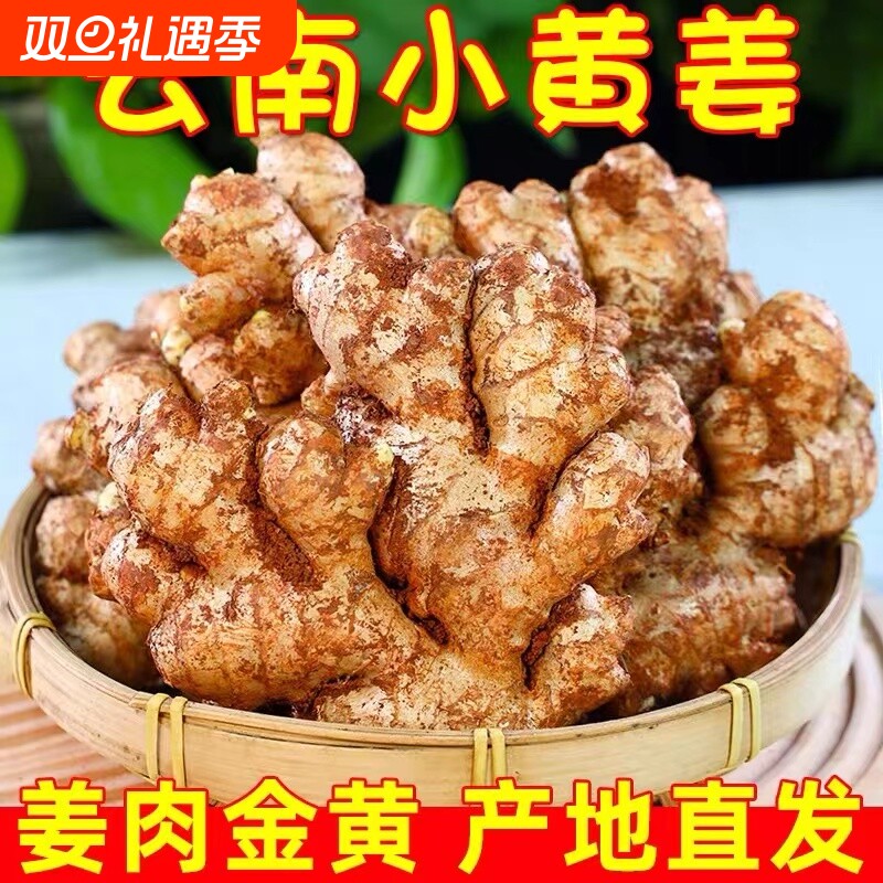 【甄选】正宗云南小黄姜新鲜生姜高山沙姜农家土姜籽姜农家姜香辣