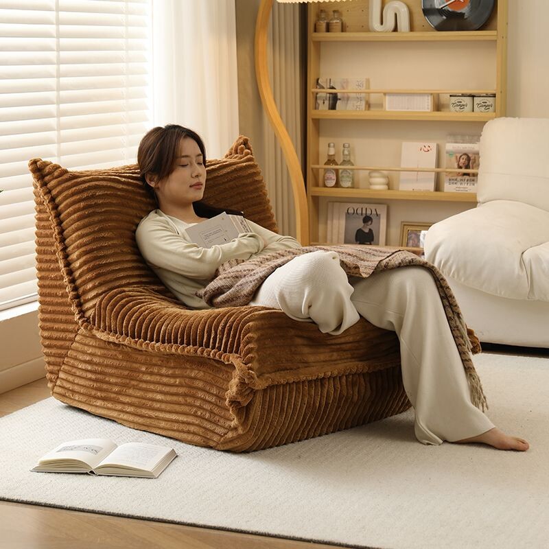 懒人沙发毛毛虫小户型阳台榻榻米网红日式可拆洗客厅单人沙发椅子