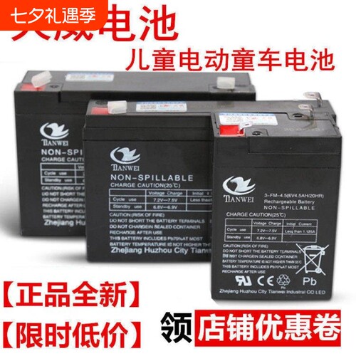 6V4AH4.57ah12V儿童电动