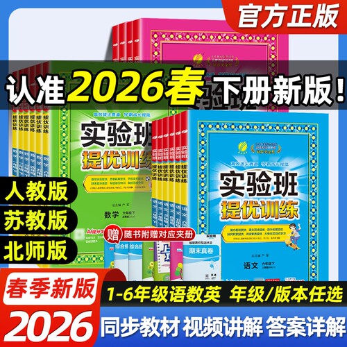 2026春新版实验班提优训练小学