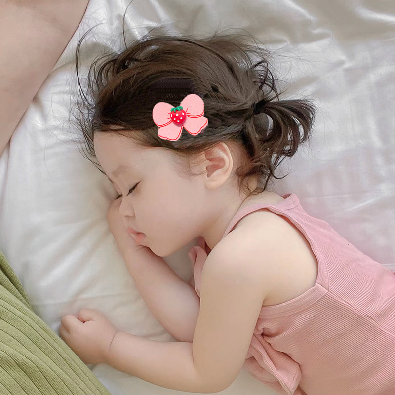 벨크로  귀여운 깨진 머리 유물 앞머리 스티커 어린이 모자를 쓰고 있죠 소녀 매직 포스트 헤어 카드 2023