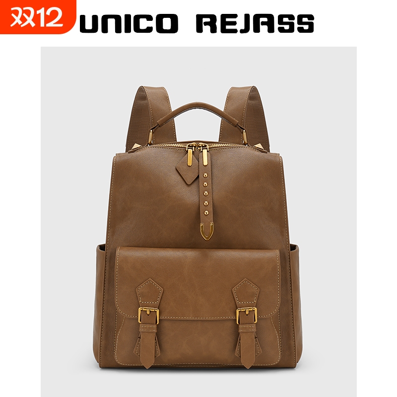 包包女包2025新款复古英伦风双肩包女大容量上班通勤轻便旅行背包