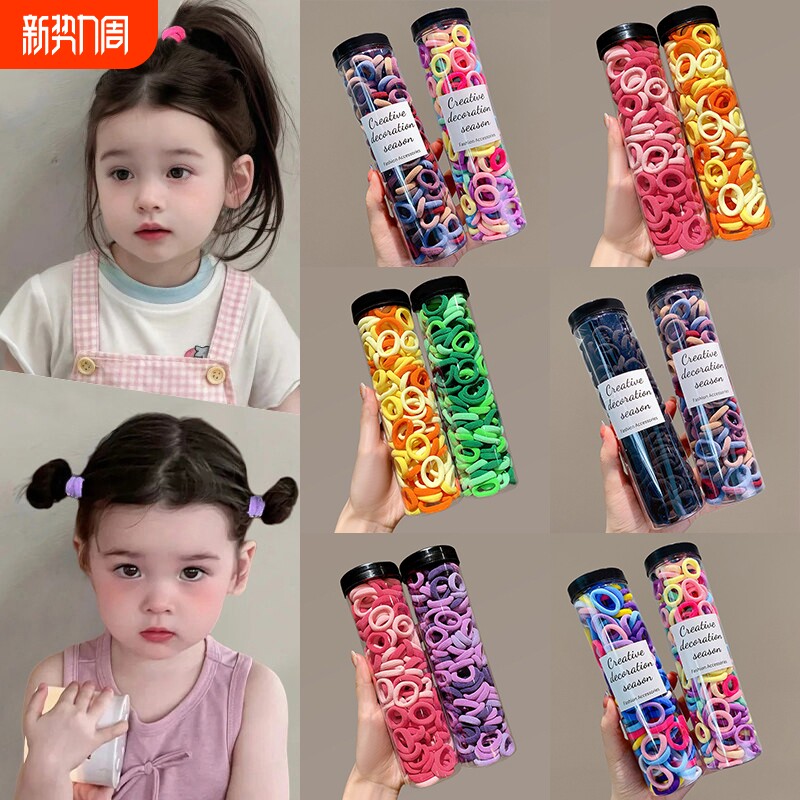 女儿童糖果色毛巾圈女童高弹力发圈宝宝扎头发橡皮头绳不伤发头饰