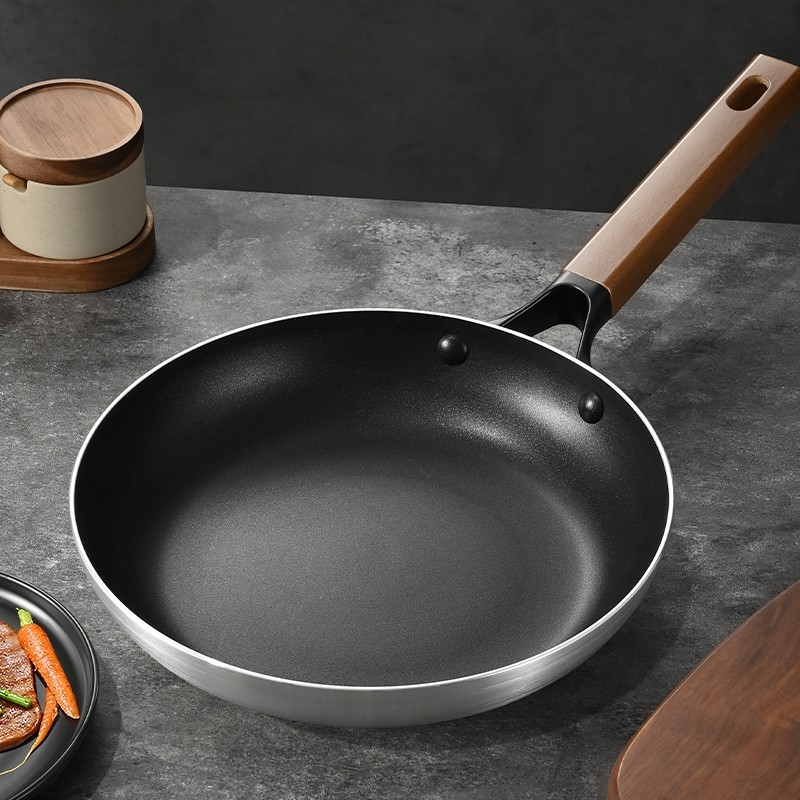 平底锅家用不粘锅牛排不沾煎锅26cm烙饼锅商用大号煤气灶电磁炉用