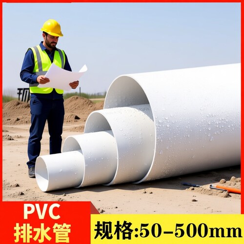 UPVC排水管下水管道塑料管材管件配件接头5075110160315mm管子 - 封面