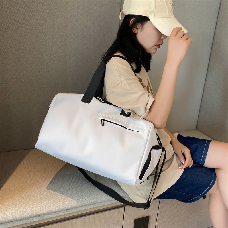 短途旅行包女学生住校收纳行李袋游泳瑜伽包大容量干湿分离健身包
