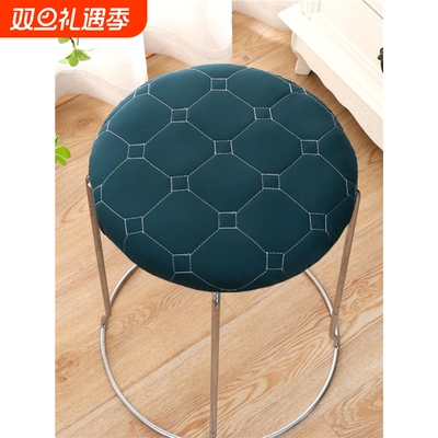 四季坐垫圆凳子套罩圆形椅子垫坐垫椅垫餐厅小吃店摆摊凳套垫食堂