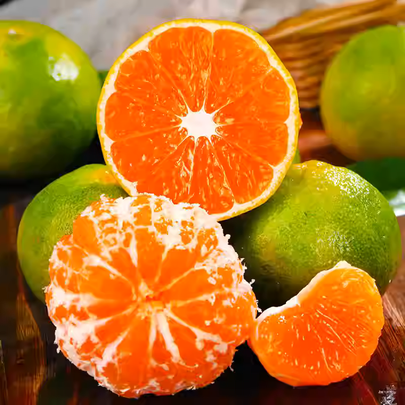 青皮橘子小青桔蜜橘无籽青蜜桔湖北桔子新鲜青桔绿皮新鲜水果