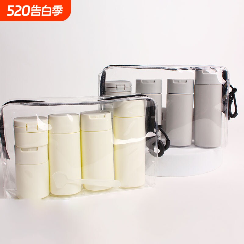 TPU款PE化妆品分装瓶旅行套装洗发水沐浴露空瓶乳液瓶面霜瓶
