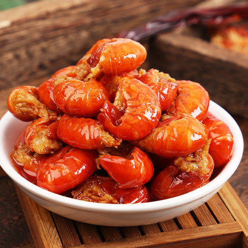 香辣小龙虾尾麻辣虾球虾类零食海鲜小吃夜宵宵夜鲜香即食下酒菜