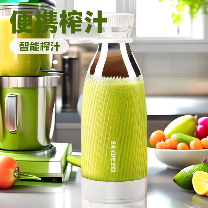 跨境榨汁机便携式充电果汁杯学生家用果汁机榨汁杯高转速榨汁