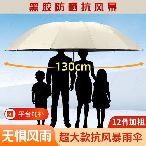 超大号加大加厚加固晴雨伞