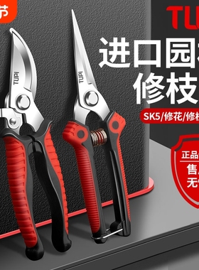修剪树枝专用剪刀修枝剪刀SK5钢园林园艺果树剪剪子剪枝工具剪刀