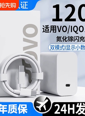【官方正品】原装正品适用vivo充电器120W快充头线手机数据线X90/100/200pro闪充200W充电器iqoo11/12neo9/10