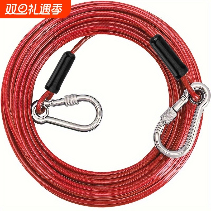 加长钢丝绳狗链拴狗链子防咬链狗狗牵引绳小型犬中大型犬栓狗绳子