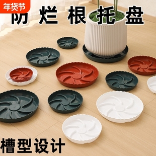 防烂根盆托树脂托盘超厚透气底托耐用防晒压强圆形控根树脂托