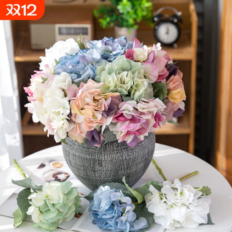 仿真花韩系绣球仿真植物居家装饰工艺品假花婚庆DY1-554A