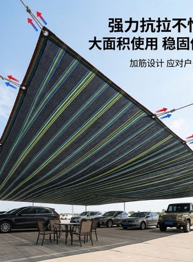 遮阳网防晒网加厚加密黑色庶阳户外遮光隔热黑网遮阴网植物阳台