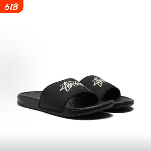 夏季stussy benassi 联名款沙滩拖鞋男女休闲百搭外穿一字拖鞋