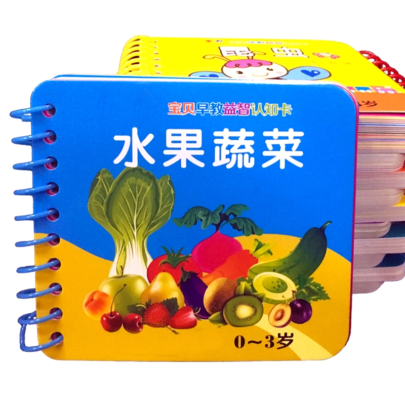 0-3岁婴儿看图识字早教卡书籍