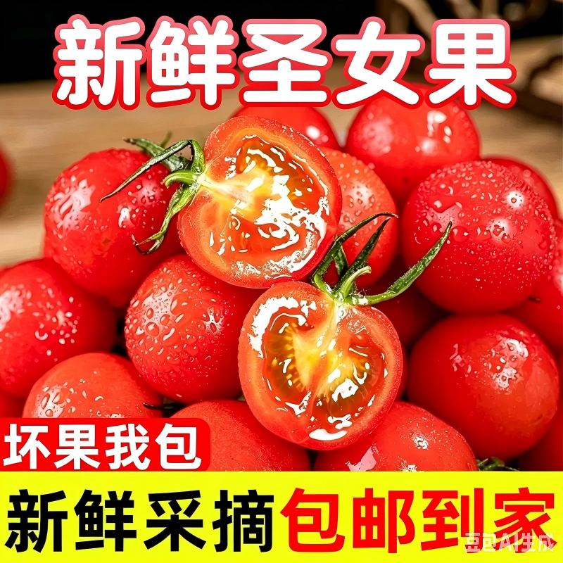 新鲜现摘云南圣女果小番茄孕妇宝宝应季水果京东自提好吃的