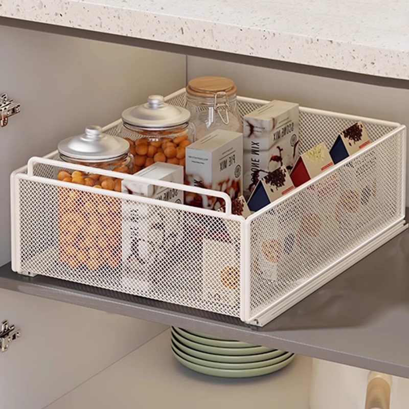 下水槽置物架橱柜内可抽拉整理架