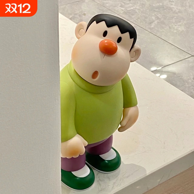 歪头胖虎卡通摆件|超1.3万次加购