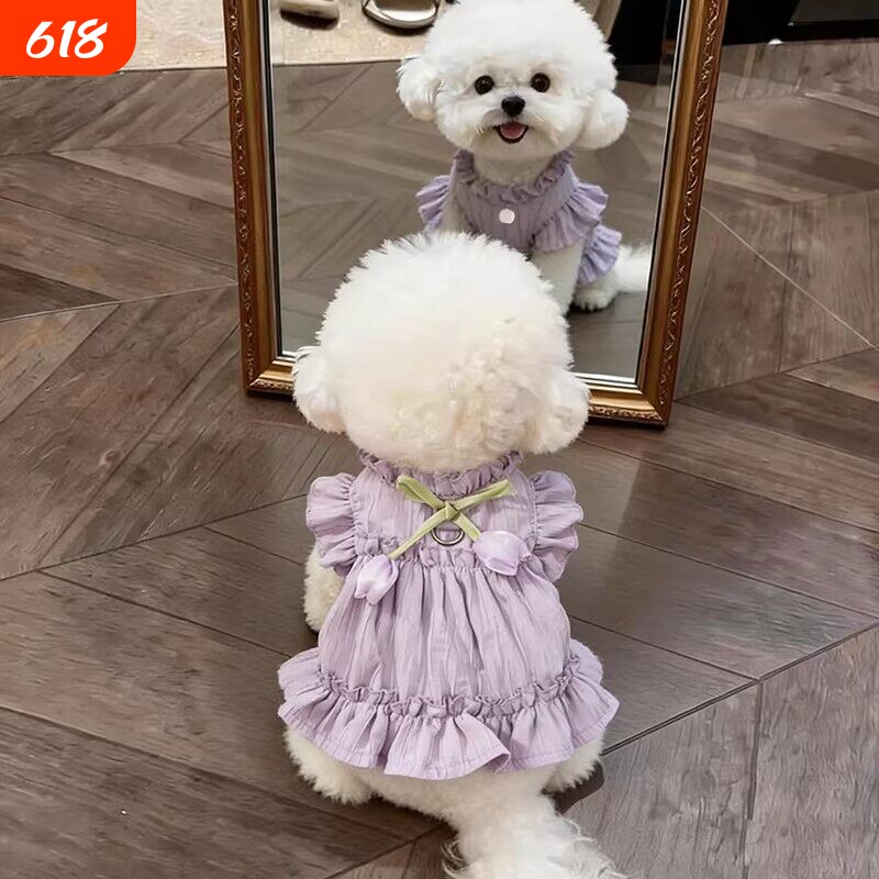 春夏季宠物衣服服饰透气清凉蓬蓬裙狗狗猫咪泰迪比熊博美洋装子