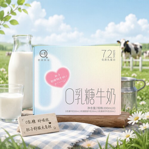 认养0乳糖易吸收200ml牛奶
