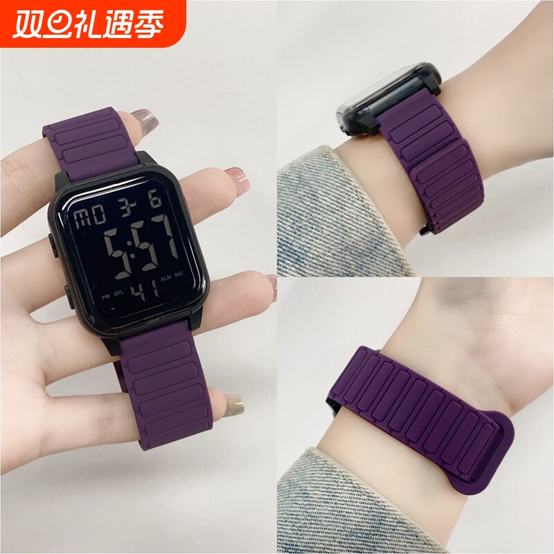 2025新款手表女款学生初高中只看时间防水儿童女孩智能手环电子表