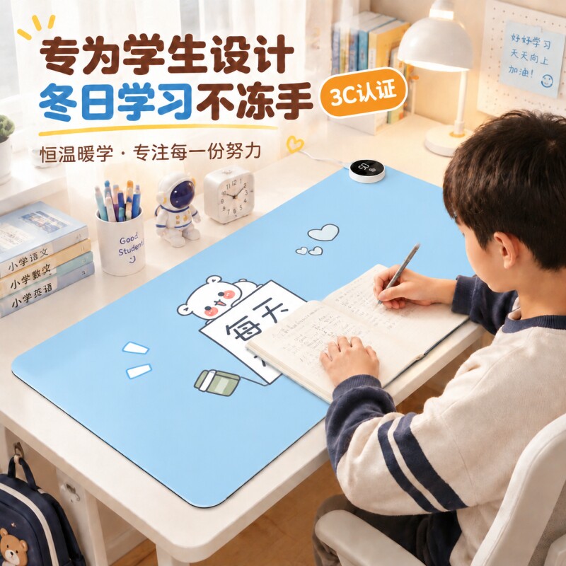 超大加热鼠标垫室内电脑学生书桌面电发热板恒温暖手垫写字冬天办公室桌垫
