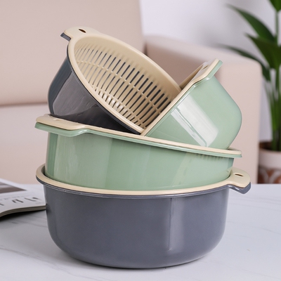 洗菜盆塑料双层沥水篮子2026新款漏盆洗水果蔬菜专用盆家用厨房