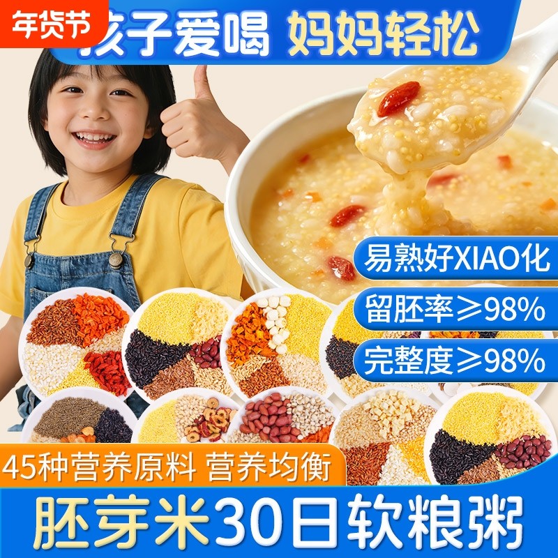 宝宝胚芽养胃早餐粥小包装儿童营养粥调理脾胃五谷杂粮粥糙米食材