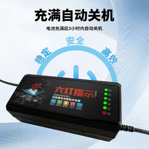 自动断车电瓶车充电器48V