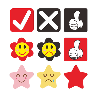 奖励小磁贴花朵儿童冰箱贴磁性贴