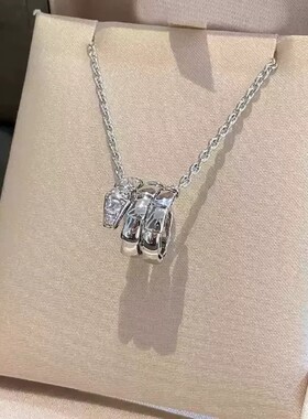 蛇形项链戒指套装玫瑰金小众高级感锁骨链生日礼物白金手镯黄金