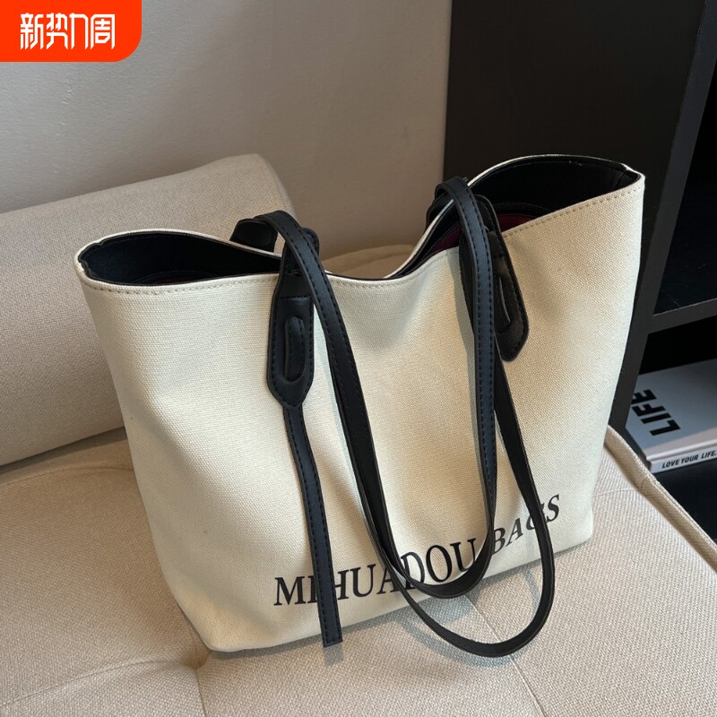 伊布古奇女大容量女士新款2025高级感布包手提女包大包通勤托特包